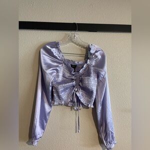 Silky Lavender Top